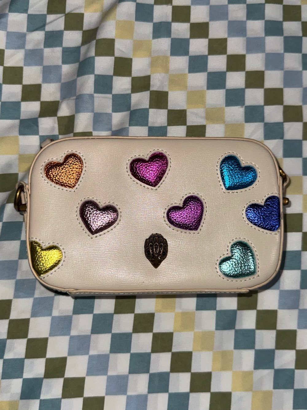 Kurt Geiger London Shoreditch Heart Small Leather Camera Bag